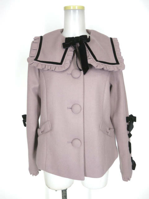 楽天市場】axes femme kawaii / ブラックリボンショートコート