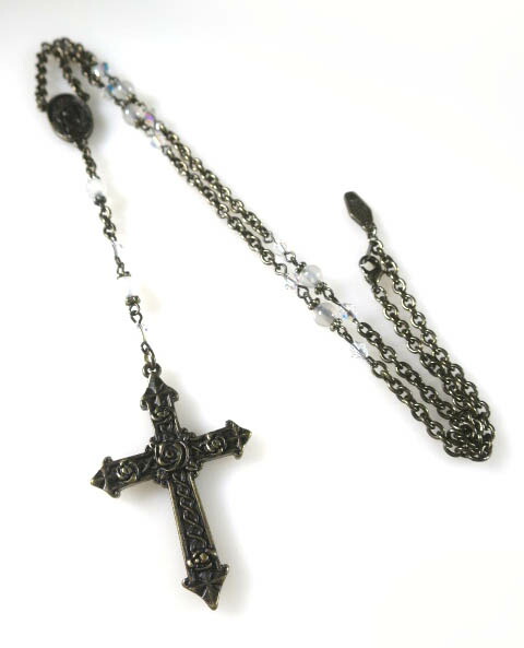 楽天市場】【中古】 Moi-meme-Moitie / ローズ十字架ロザリオ