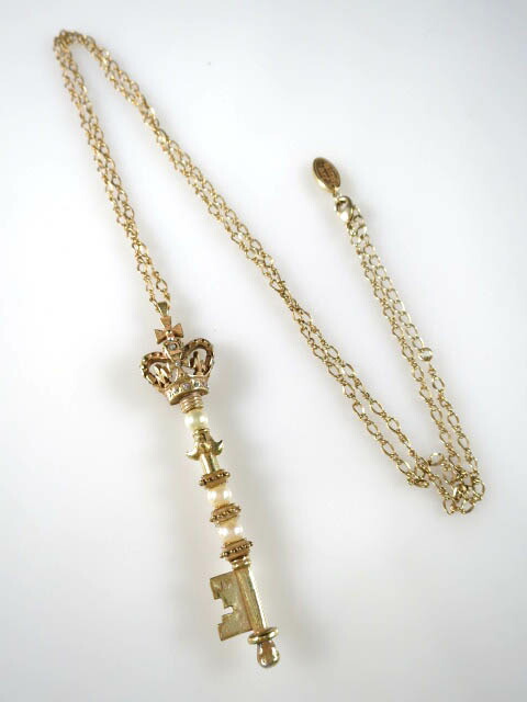 楽天市場】【中古】 Jane Marple / パールクラウンキー ペンダント