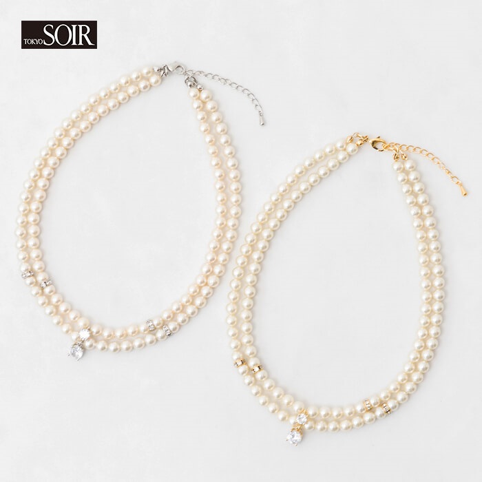楽天市場】ネックレス 2連 東京ソワール フォーマル ホワイト パール