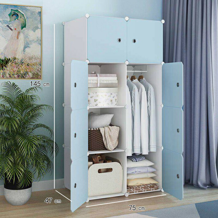 楽天市場】クローゼット ワードロープ ハンガーラック 衣装ケース