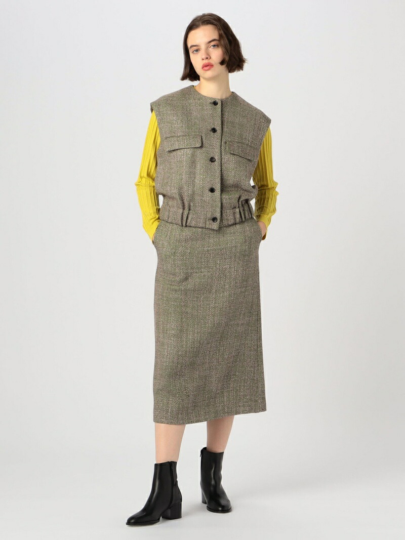 楽天市場】【SALE／40%OFF】ロービングツイード ノースリーブブルゾン