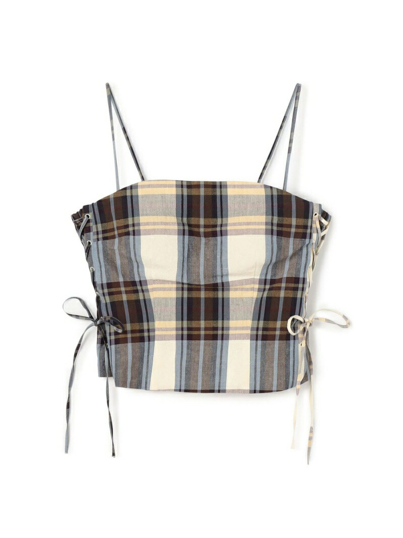 楽天市場】【SALE／30%OFF】サマーチェック レースアップビスチェ