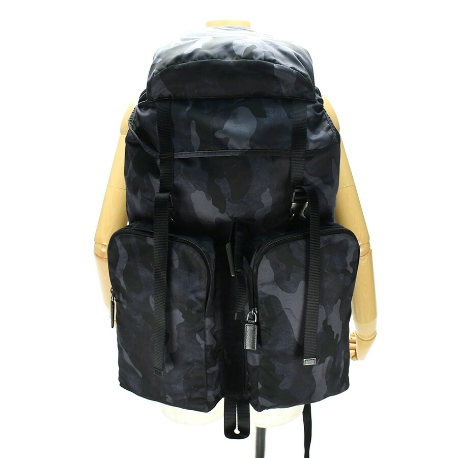 楽天市場】プラダ PRADA バックパック リュックサック V136 カモフラ