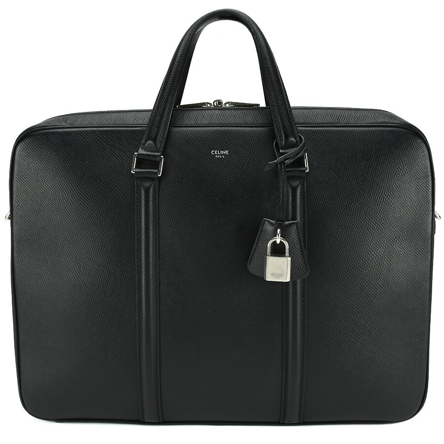 楽天市場】セリーヌ CELINE ビジネスバッグ 188903 ブラック 黒 レザー