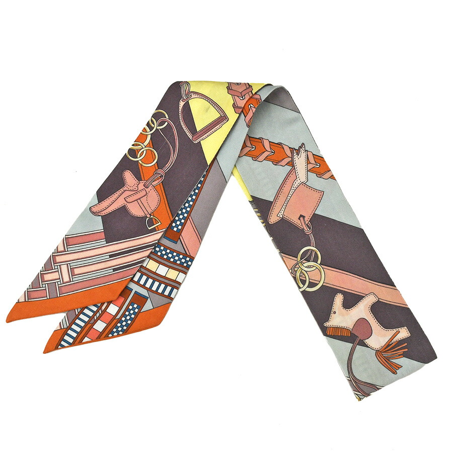 楽天市場】新入荷 エルメス HERMES ツイリー 馬勒とチャーム スカーフ