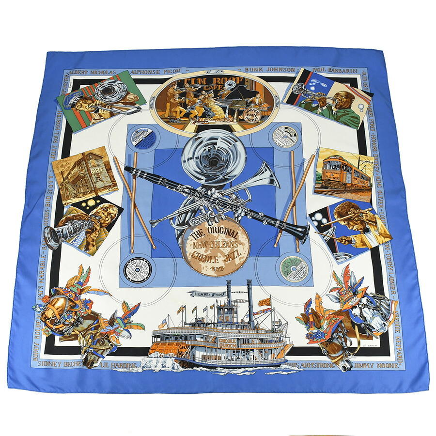 楽天市場】エルメス HERMES スカーフ カレ90 ニューオリンズ