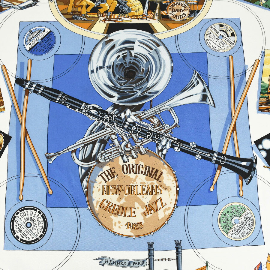 楽天市場】エルメス HERMES スカーフ カレ90 ニューオリンズ