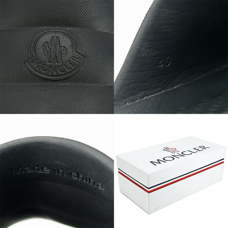 楽天市場】モンクレール MONCLER サンダル LILO ロゴ スライドサンダル