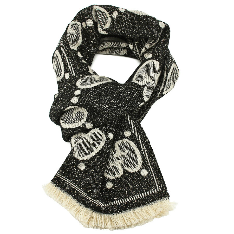 楽天市場】グッチ GUCCI マフラー 大判 ストール GG ジャカード ラメ