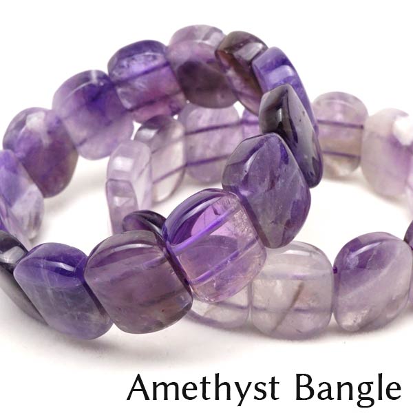 楽天市場】アメジスト バングル amethyst bangle 紫水晶 アメシスト