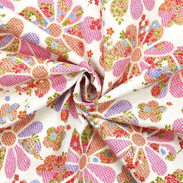 楽天市場】【10cm単位価格】 大きい花柄モチーフ 花 和柄 サザンクロス