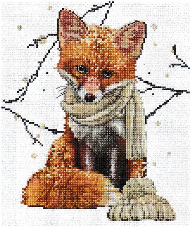 楽天市場】Thea Gouverneur クロスステッチ刺繍キット No.744 「Fox