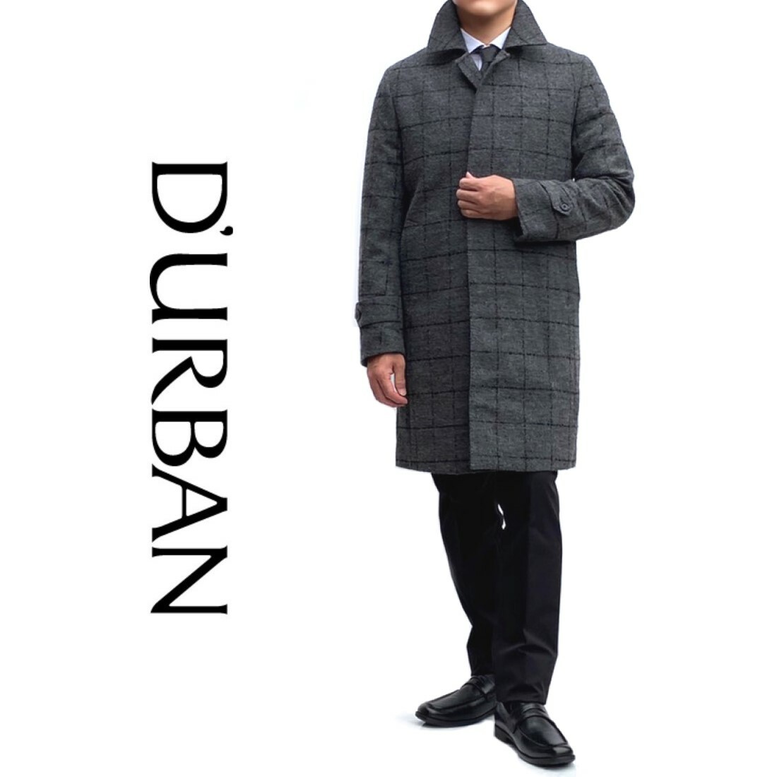 楽天市場】D'URBAN【ダーバン】日本製ステンカラーコートチェック