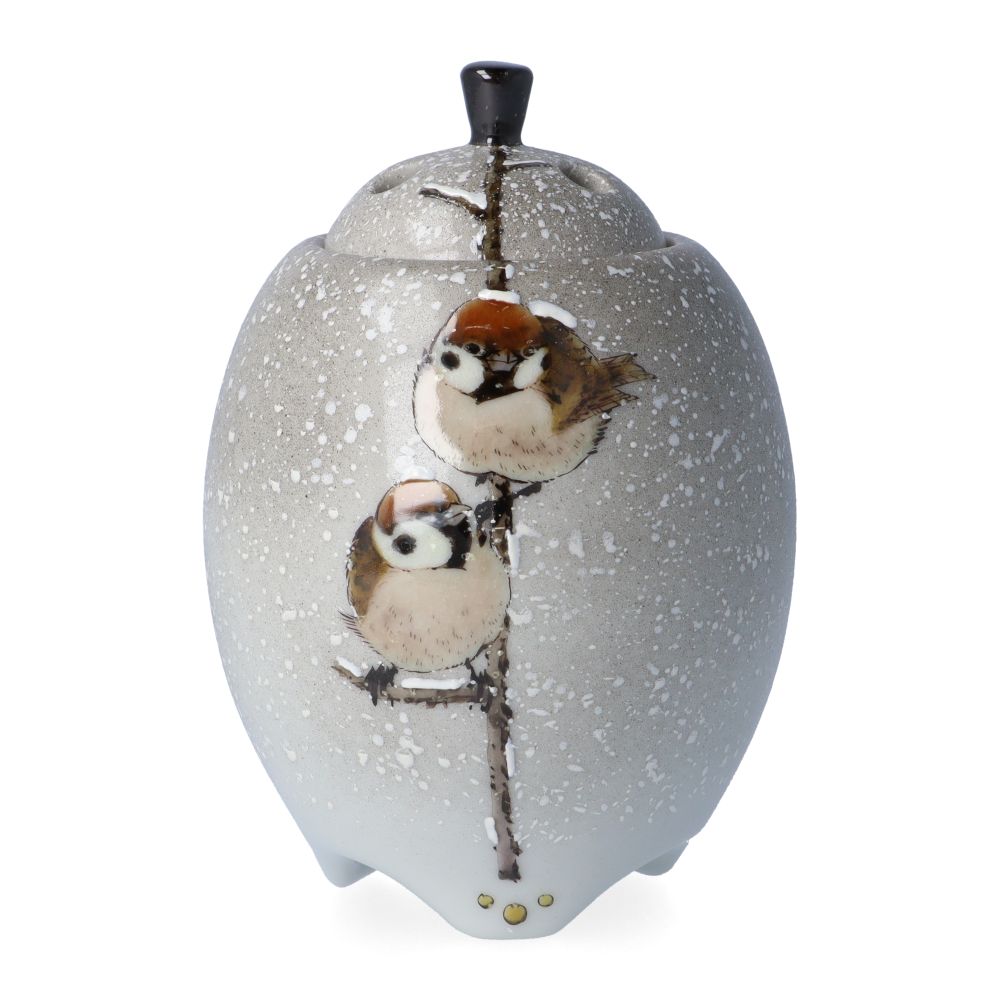 人気作家！九谷焼 中村陶志人 青粒花詰 香炉 共箱 人気作家！九谷焼 中村