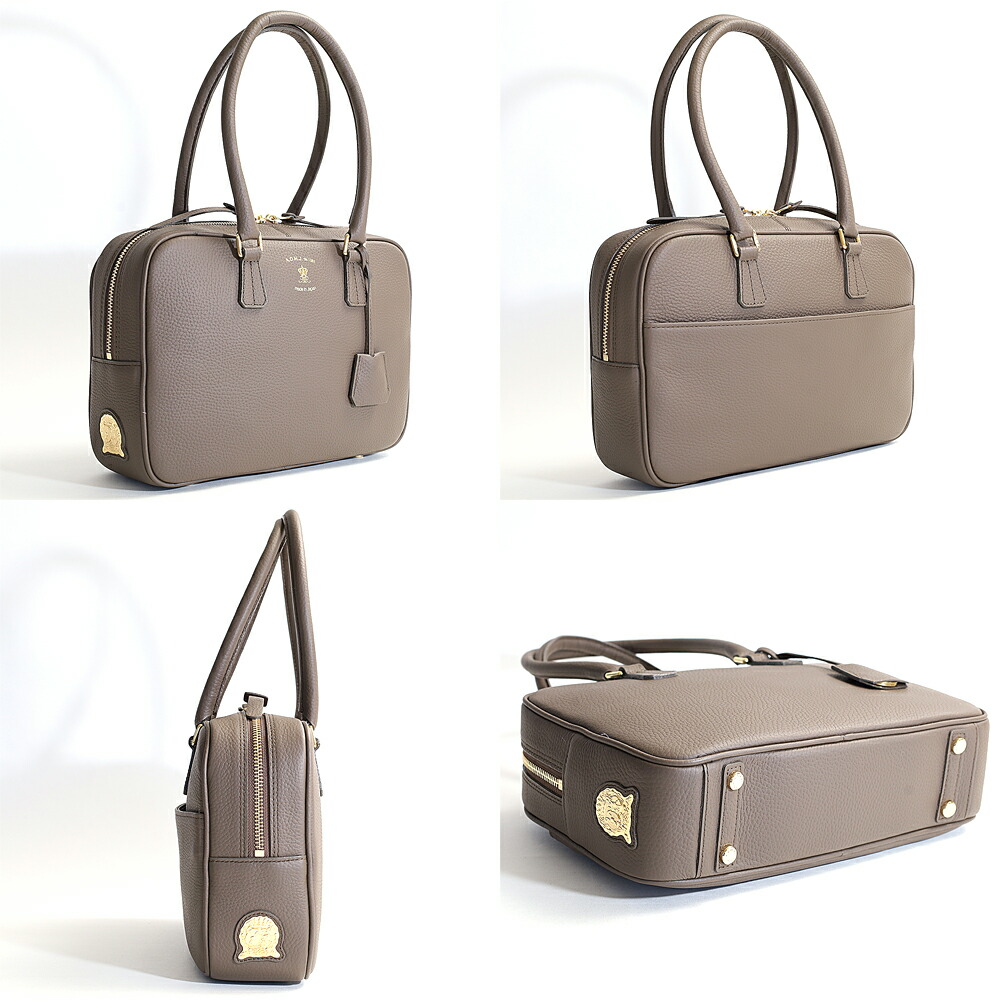 楽天市場】A.D.M.J. 牛革 ボストンバッグ トート ハンドバッグ 28cm