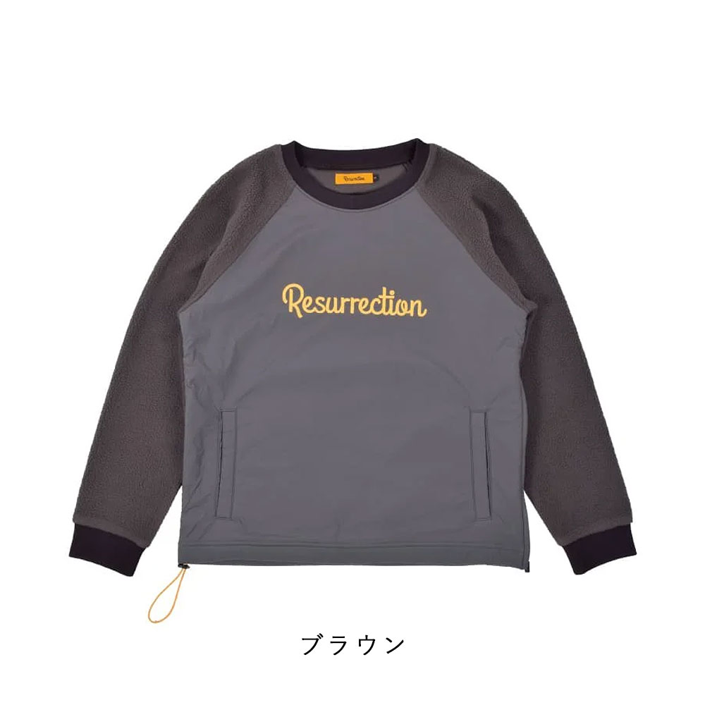 楽天市場】レザレクション RESURRECTION ウィンドブロックボアクルー