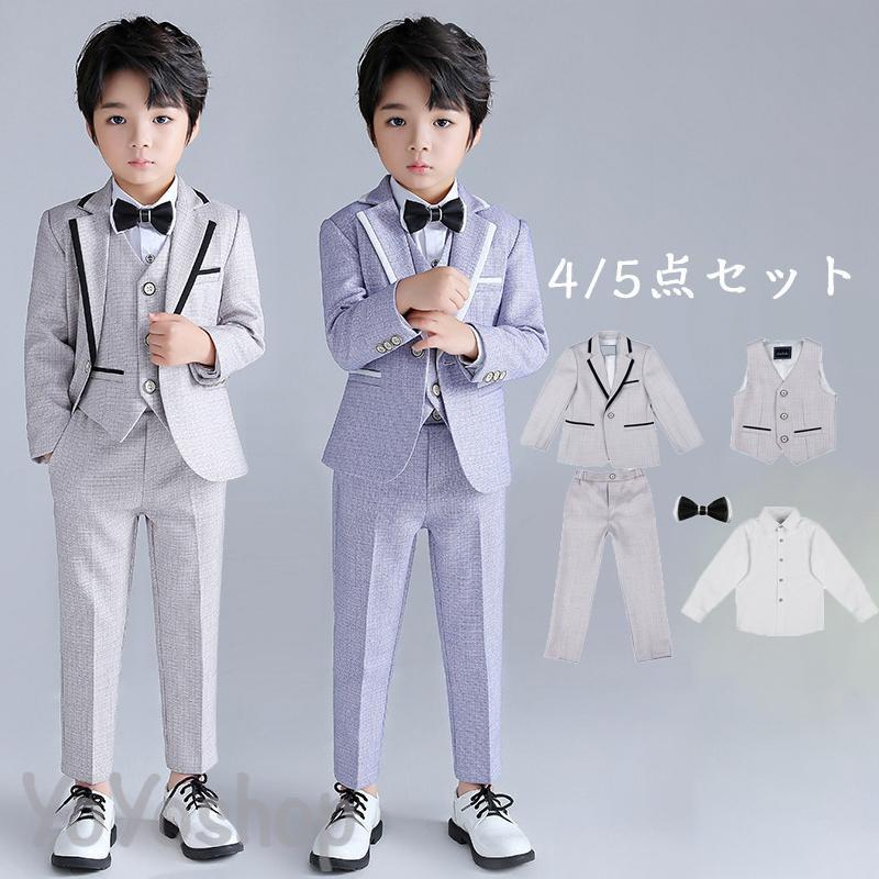 楽天市場】子供服 フォーマル スーツ 入学式 卒業式 4/5点セット