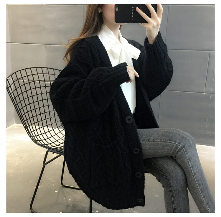 楽天市場】ニット カーディガン ケーブル編み レディース ニット