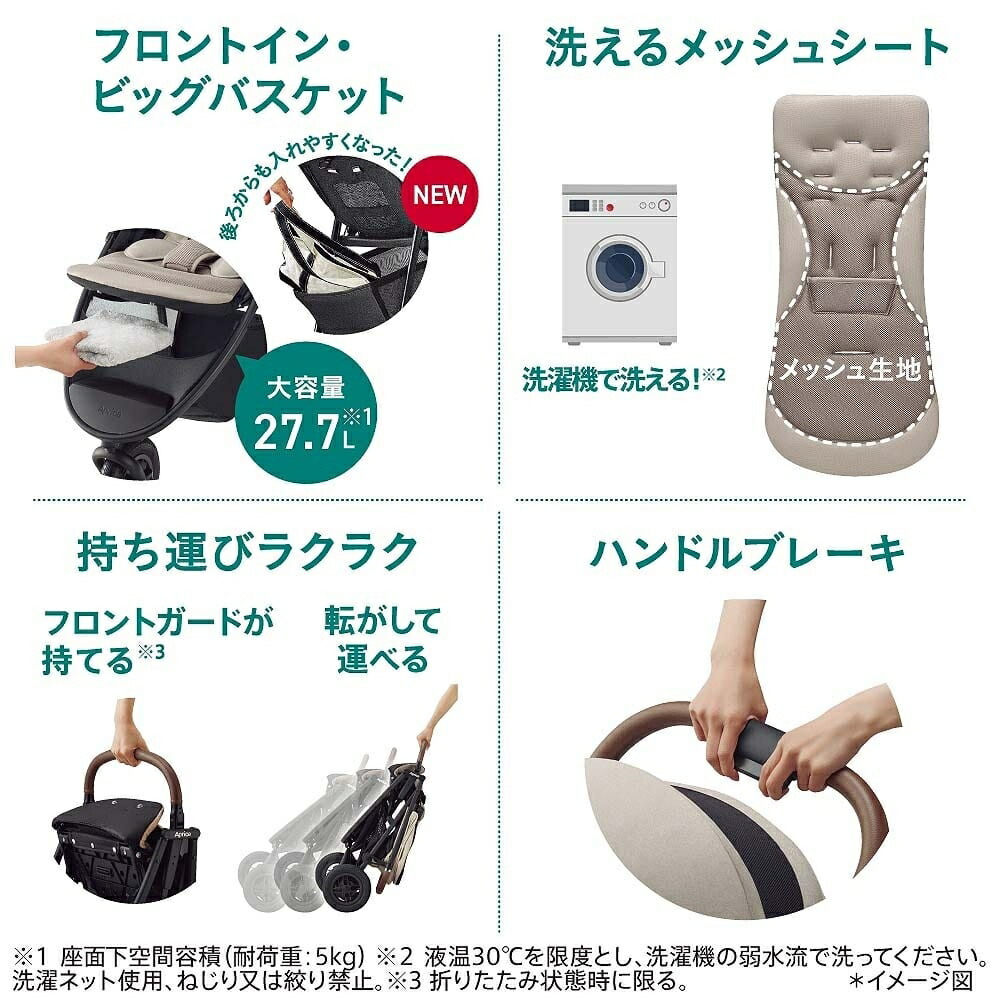 楽天市場】Aprica アップリカ スムーヴ プレシャス AB A型ベビーカー 3