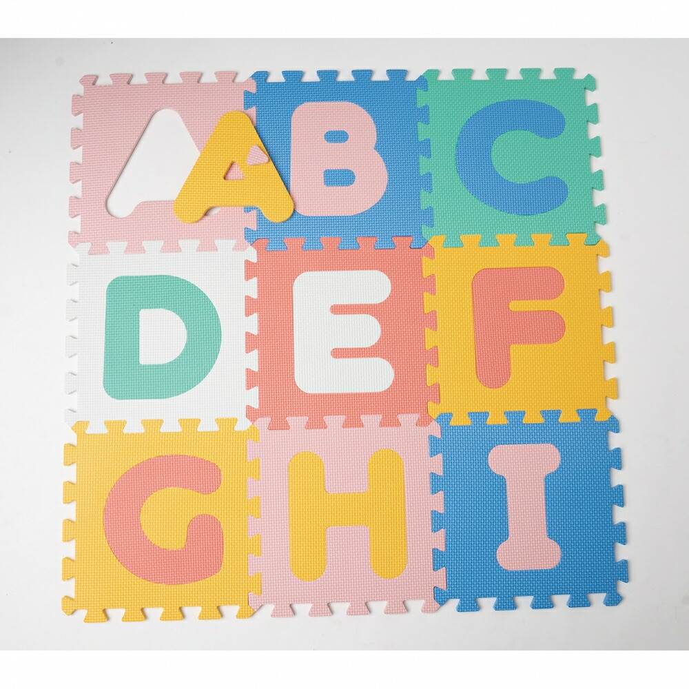 楽天市場】オリジナル アルファベット＆すうじ ジョイントマット 36枚