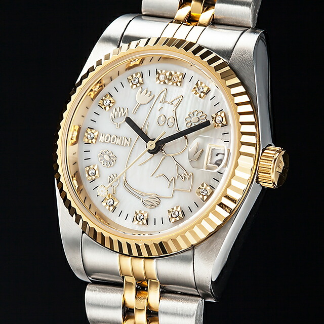 楽天市場】ムーミン生誕70周年記念 ダイヤ＆スワロフスキー時計