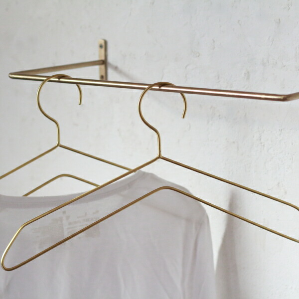 楽天市場】真鍮 ハンガー ワイヤー ハンガー (1本) 洋服 シャツ コート