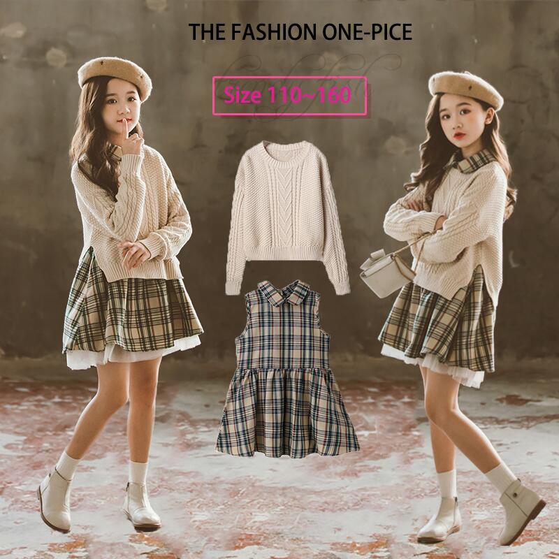 楽天市場】子供服 フォーマル 女の子 ワンピース セーター ガールズ