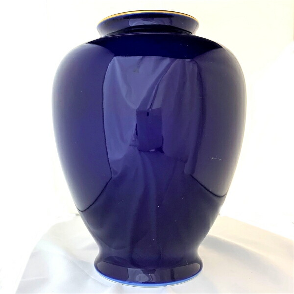 楽天市場】【中古】深川製磁 花瓶 金彩瑠璃牡丹 宮内庁御用達 有田焼