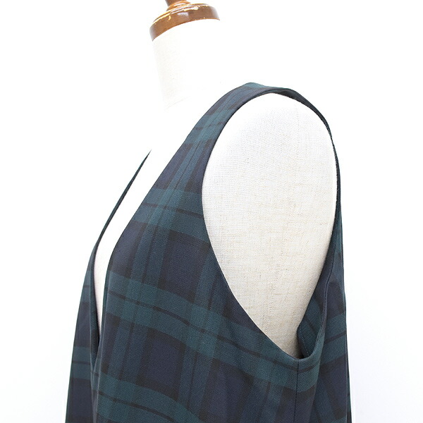 楽天市場】mizuiro-ind ミズイロインド タータンチェックVネックロング