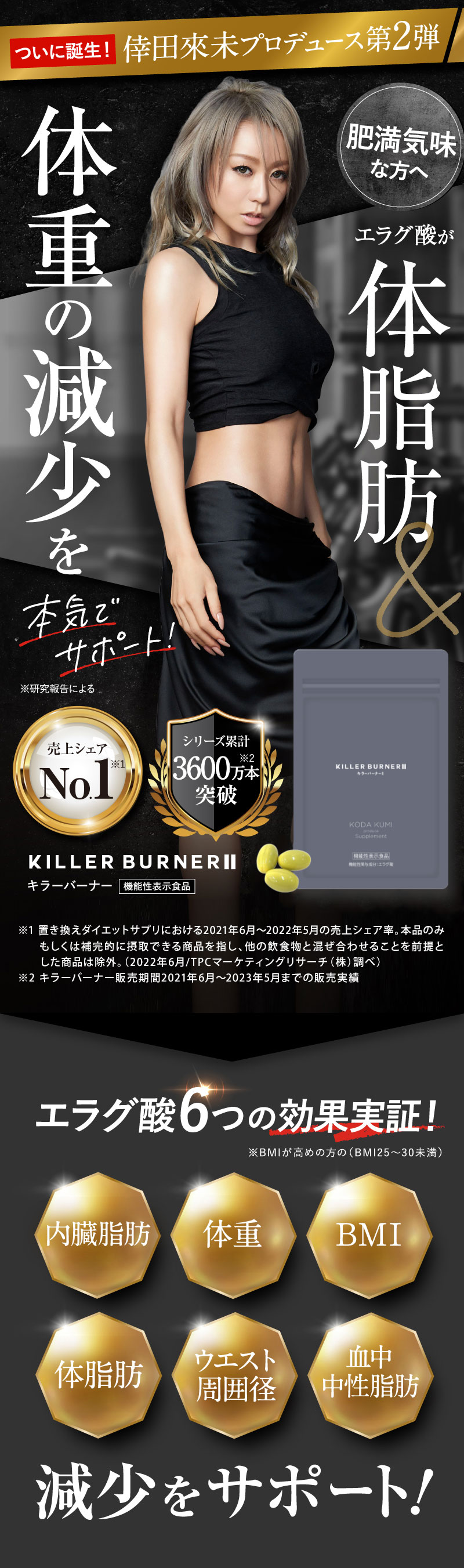 かめ吉】KILLER BURNER Ⅱ キラーバーナー2 KILLER BURNER II 90粒 大