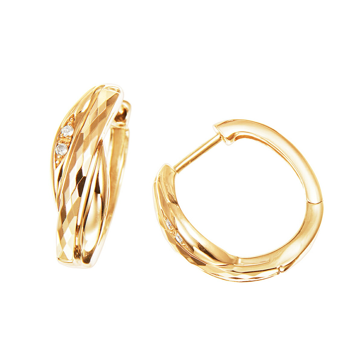 楽天市場】K18イエローゴールドダイヤモンドピアス : ジュエリーツツミ