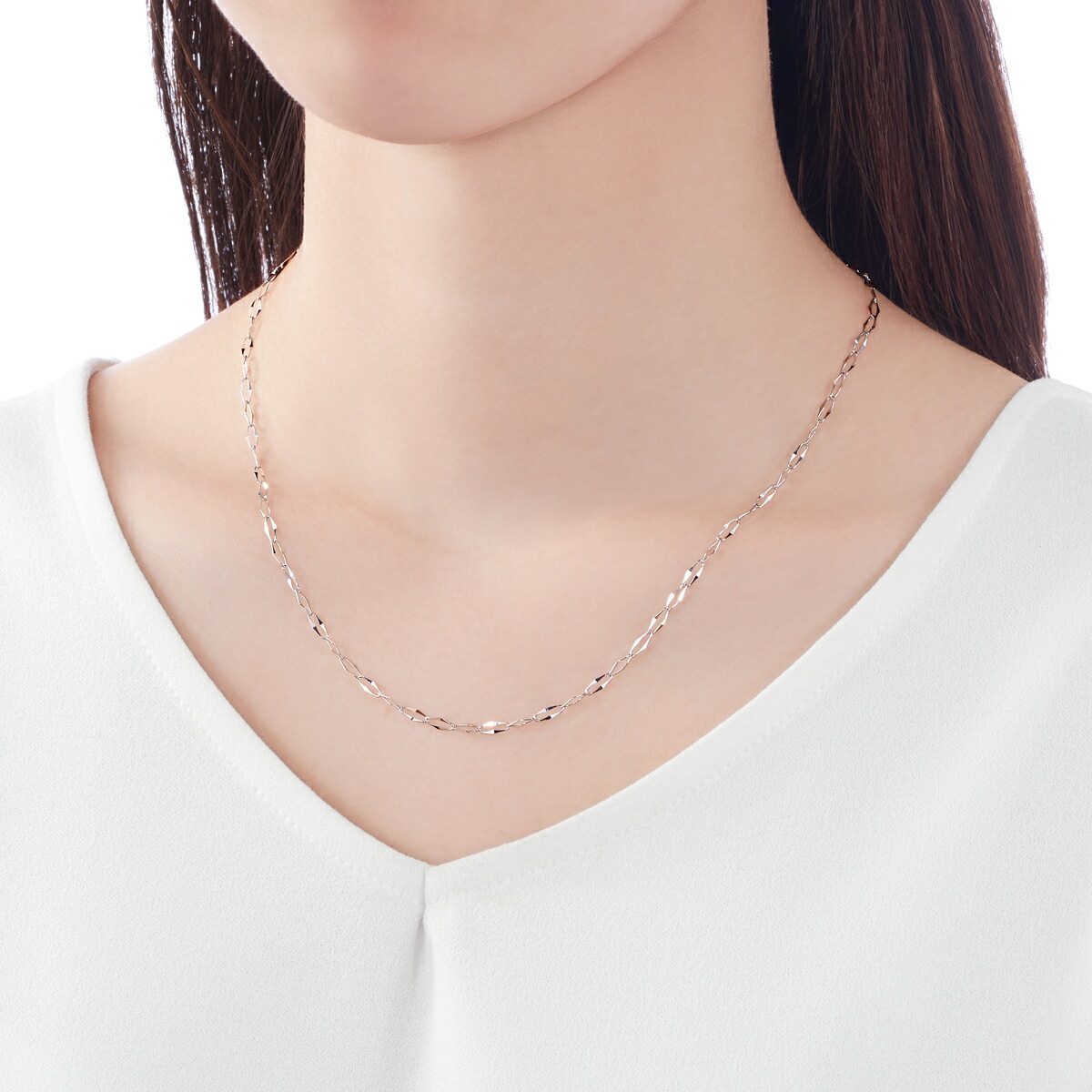 楽天市場】K10ホワイトゴールドネックレス : ジュエリーツツミ