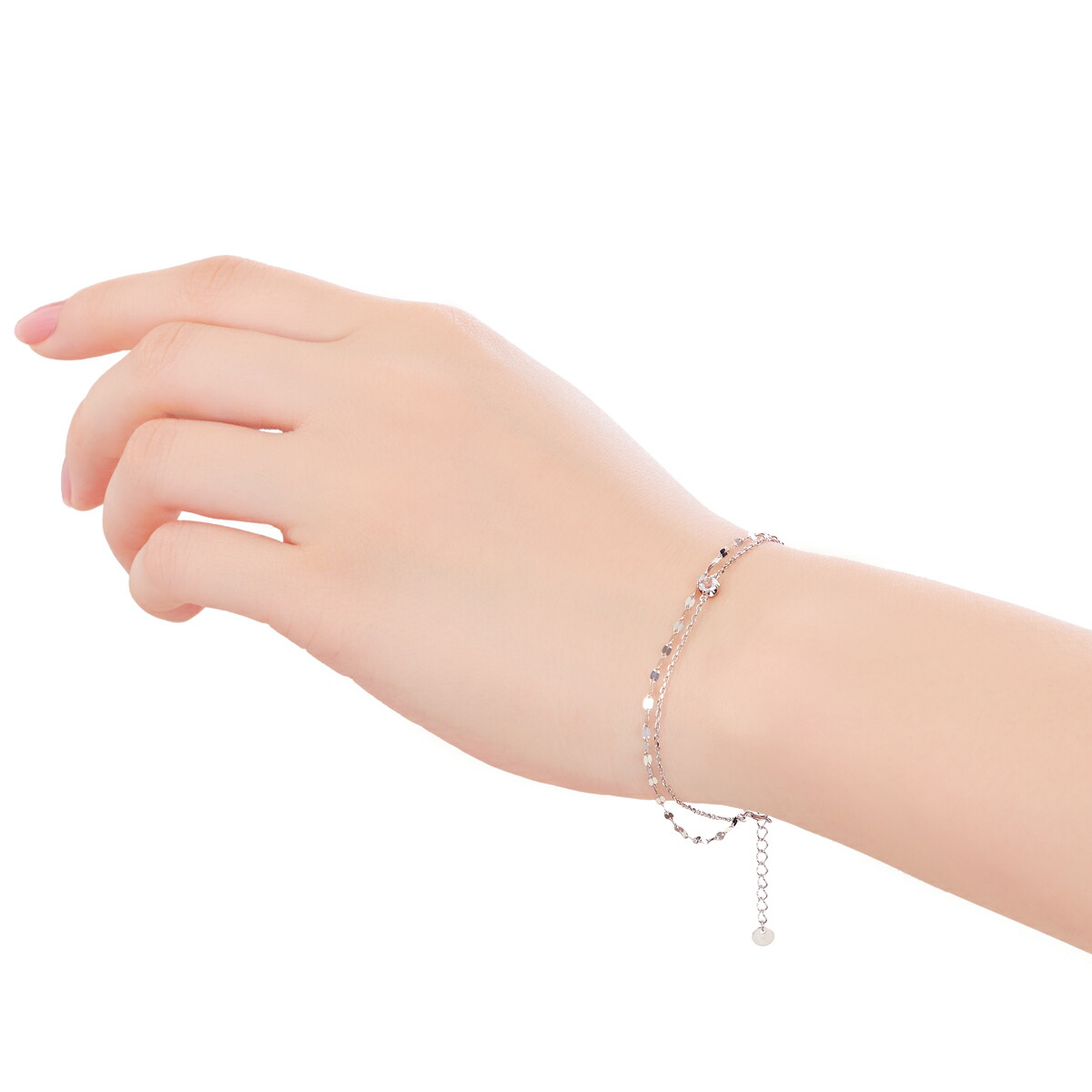 あ様 K10 20〜24cm ブレスレット チェーン 10金 アクアマリン？ 楽天