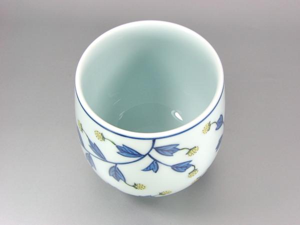 楽天市場】【有田焼】【源右衛門窯】 染錦苺絵湯呑 (黄) 【源右衛門