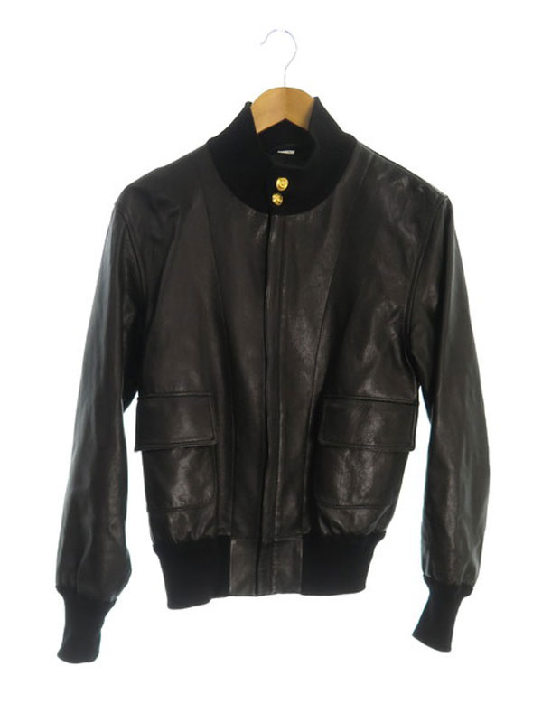 楽天市場】【GUCCI】グッチ『ダブルGボタン レザーボンバージャケット