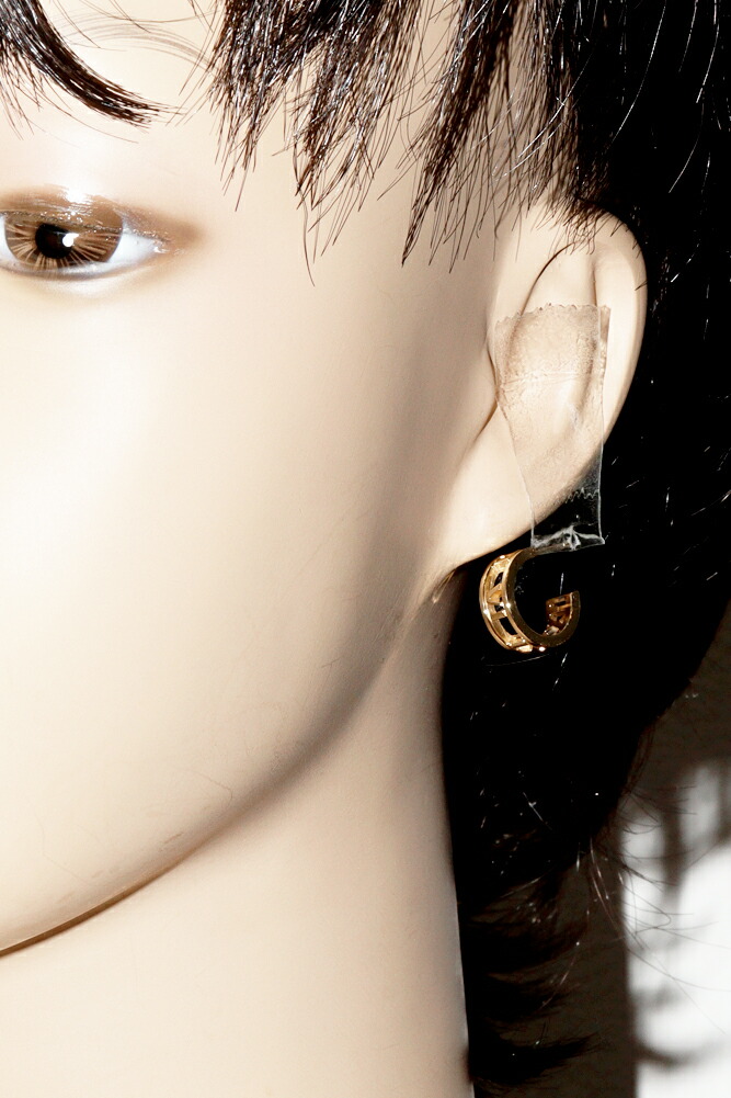 楽天市場】ティファニー ピアス K18YG オープンアトラス フープピアス