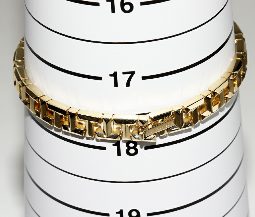 楽天市場】ティファニー ブレスレット K18YG Tトゥルーナロー