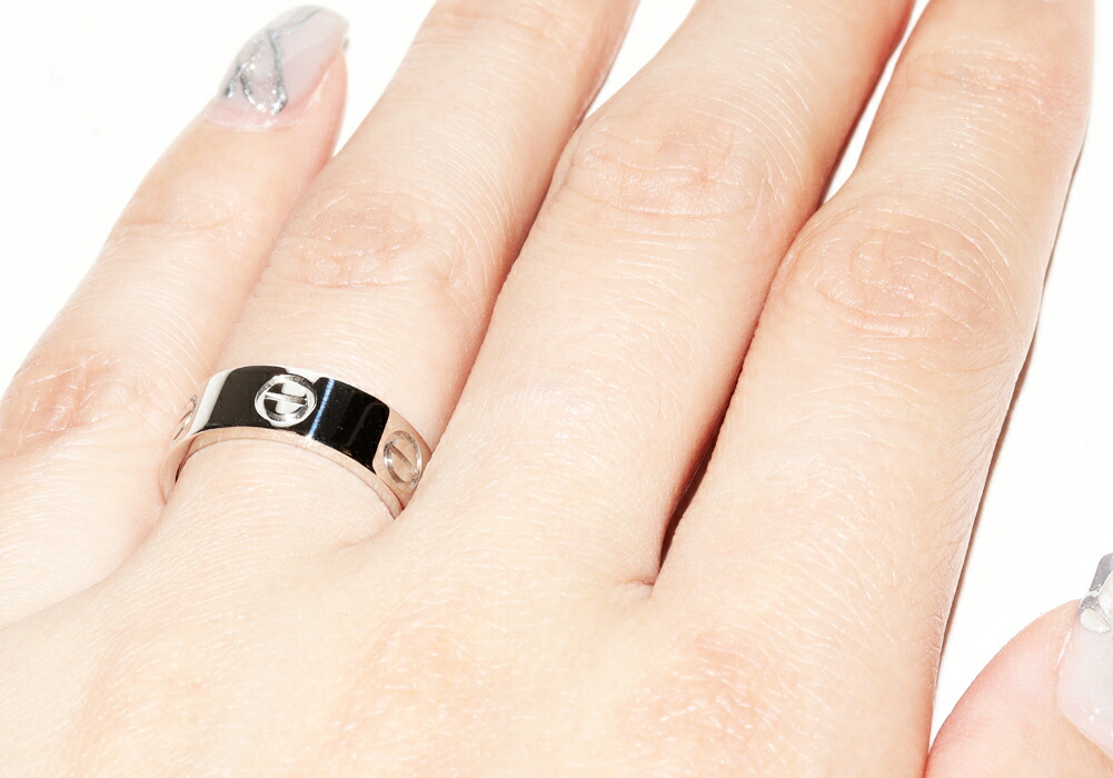 楽天市場】カルティエ 指輪 Pt950 ラブリング 幅5.5ミリ B40849 #48(約