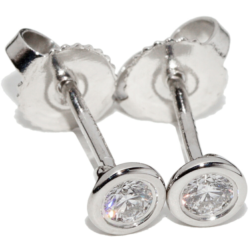 楽天市場】ティファニー ピアス Pt950 ダイヤ2P(0.16ct) エルサ