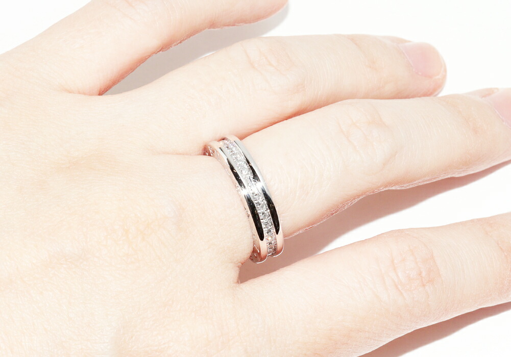 楽天市場】ブルガリ 指輪 K18WG ダイヤ0.45ct B.zero1 ビーゼロワン