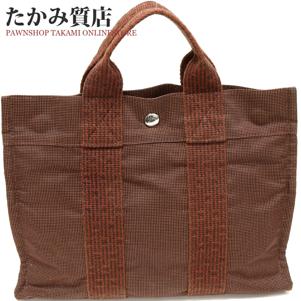 楽天市場】エルメス トートバッグ ハンドバッグ エールライン トート