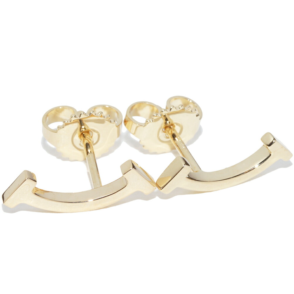 楽天市場】ティファニー ピアス K18YG Tスマイル ピアス : たかみ質店