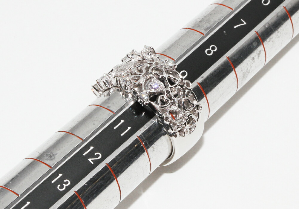 楽天市場】スタージュエリー 指輪 Pt950 ダイヤ0.45ct ハート 10号