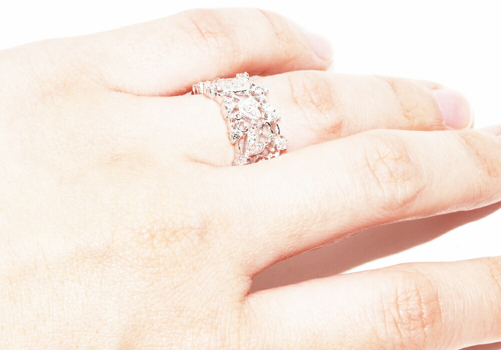 楽天市場】スタージュエリー 指輪 Pt950 ダイヤ0.45ct ハート 10号