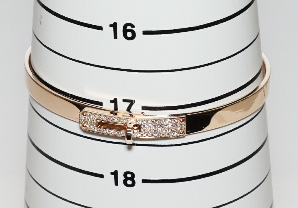 楽天市場】エルメス ブレスレット バングル K18PG ダイヤ57P(0.33ct
