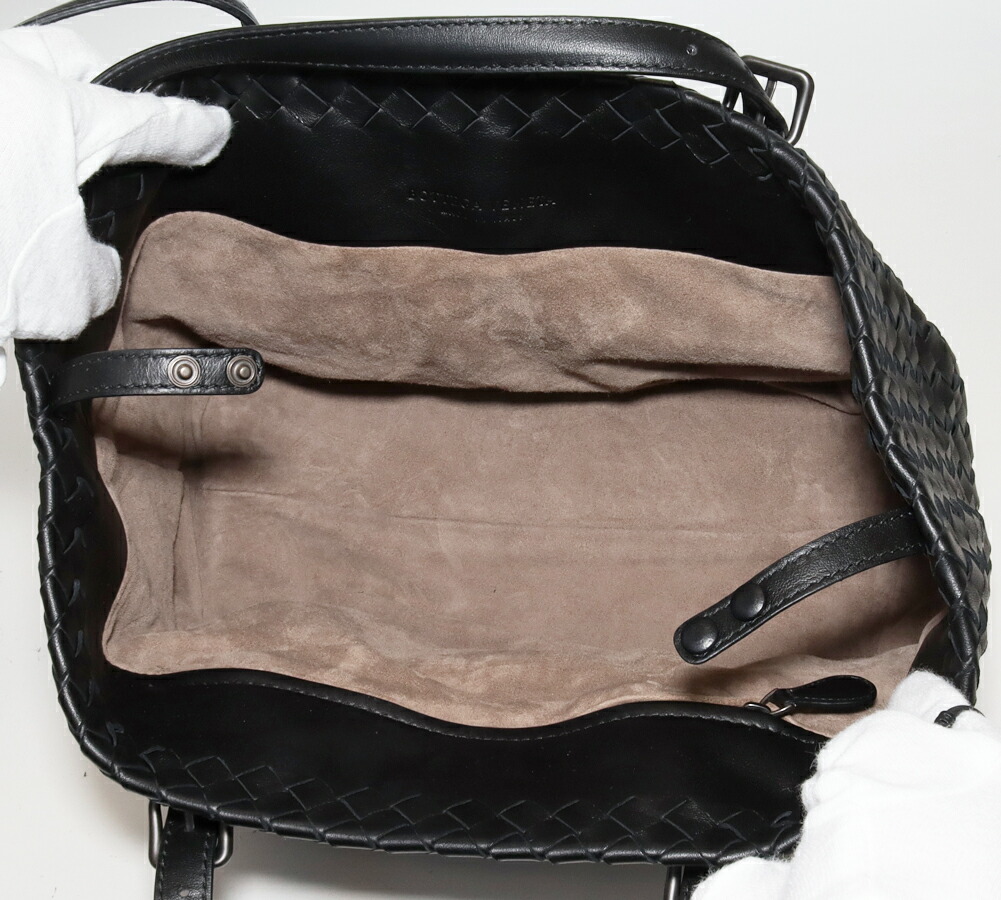 楽天市場】ボッテガヴェネタ トートバッグ イントレチャート カーフ 黒