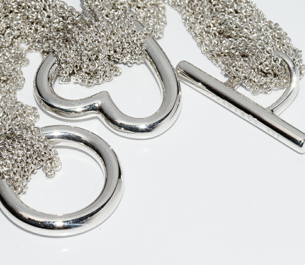 楽天市場】ティファニー ブレスレット SV オープンハート トグル