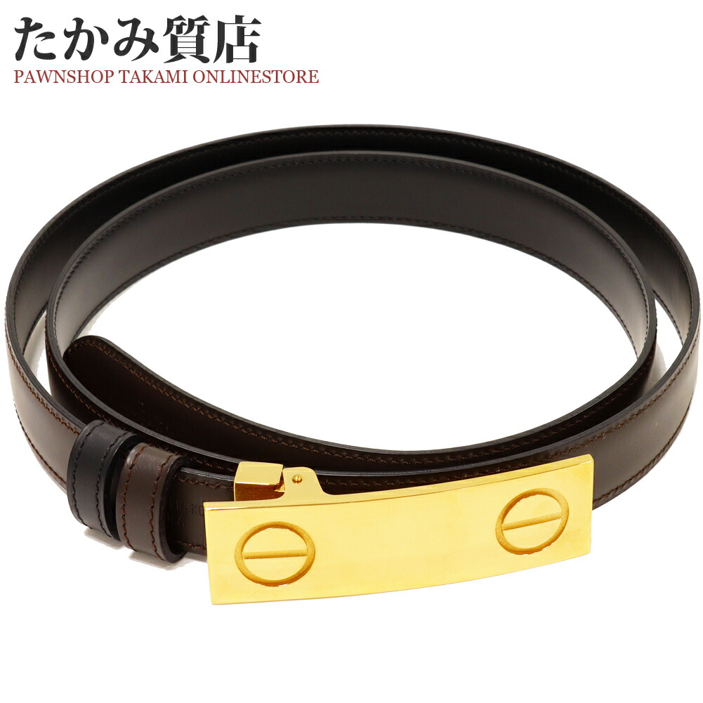 楽天市場】カルティエ ベルト ラブモチーフ リバーシブルベルト カーフ