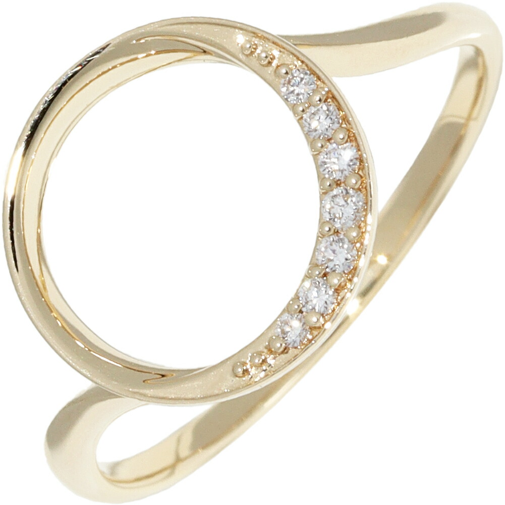 楽天市場】スタージュエリー 指輪 K18YG ダイヤ0.04ct サークルムーン